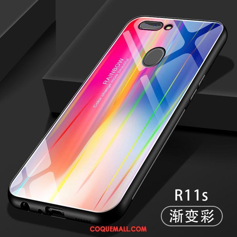 Étui Oppo R11s Verre Protection Silicone, Coque Oppo R11s Téléphone Portable Créatif