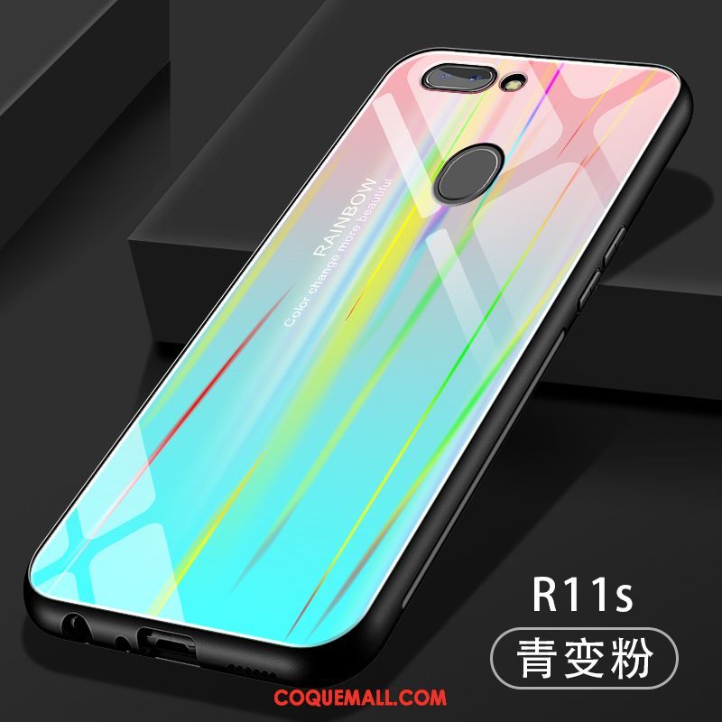 Étui Oppo R11s Verre Protection Silicone, Coque Oppo R11s Téléphone Portable Créatif