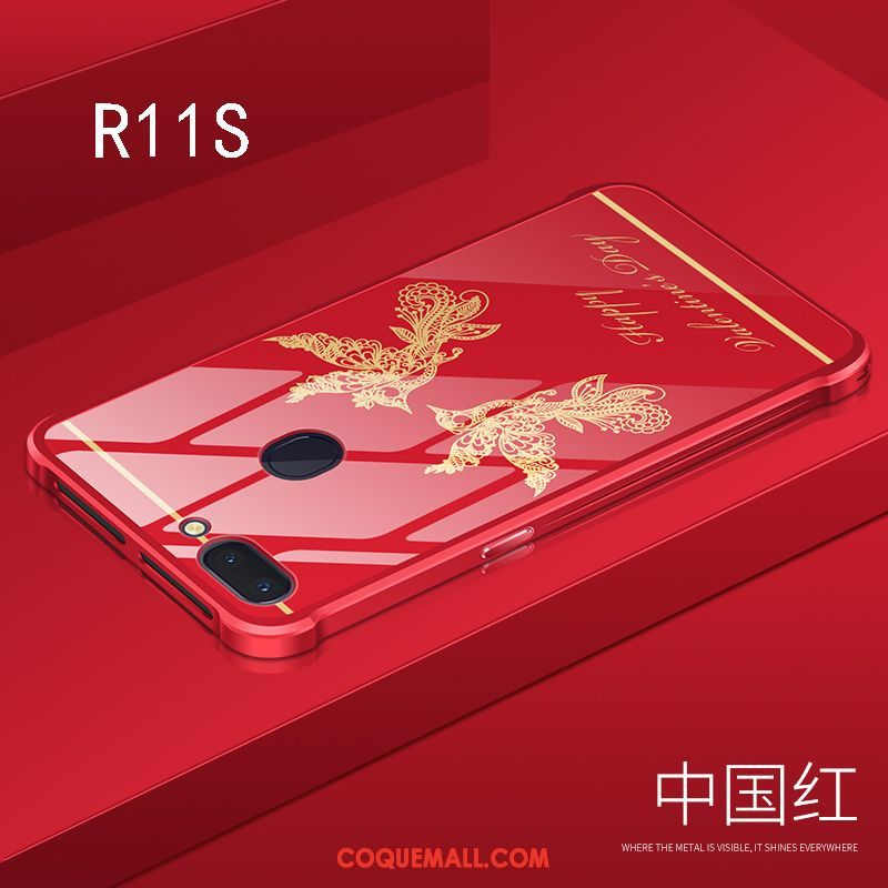 Étui Oppo R11s Étoile Net Rouge Créatif, Coque Oppo R11s Marque De Tendance Personnalité