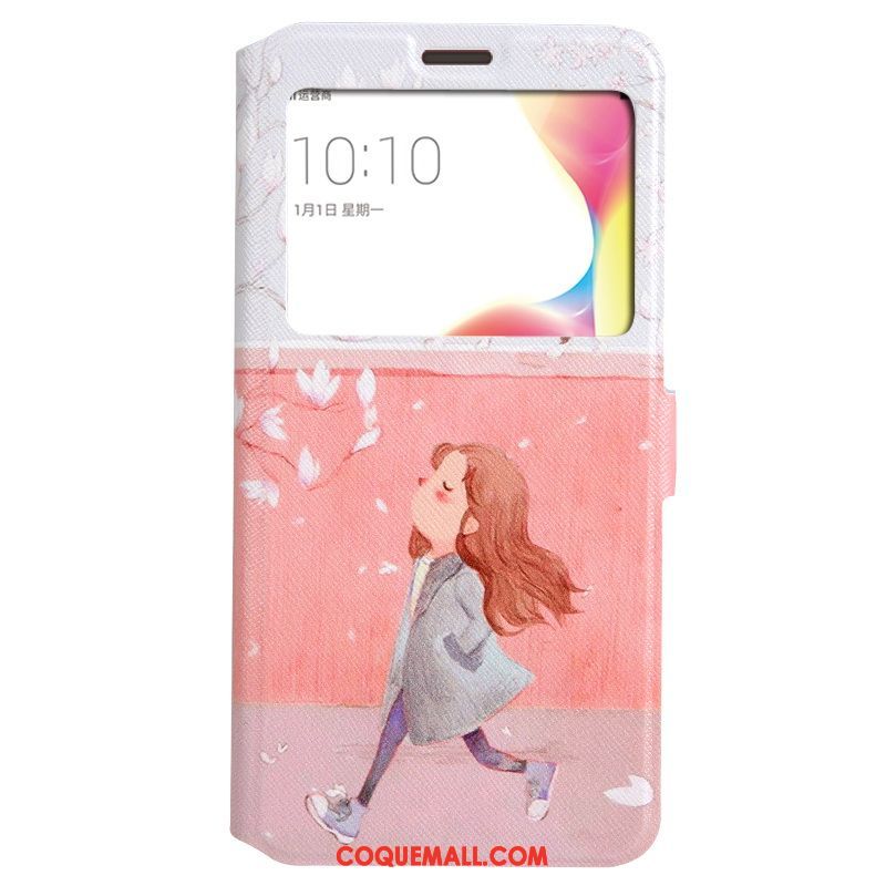 Étui Oppo R11s Étui En Cuir Incassable Windows, Coque Oppo R11s Fluide Doux Dessin Animé