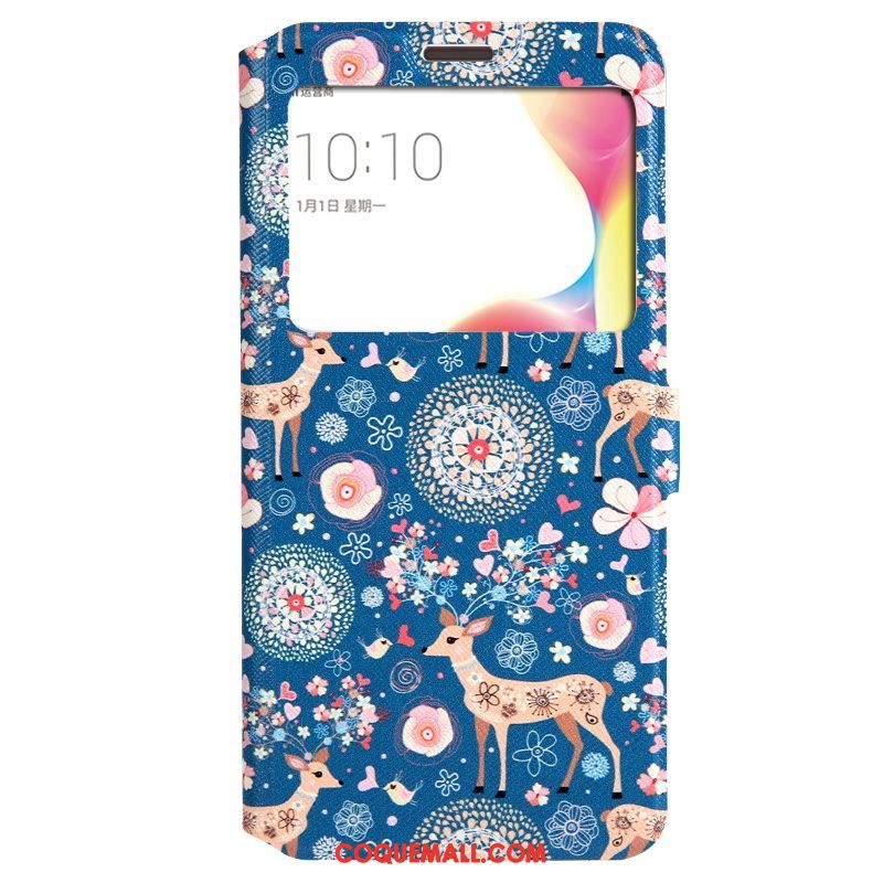 Étui Oppo R11s Étui En Cuir Incassable Windows, Coque Oppo R11s Fluide Doux Dessin Animé