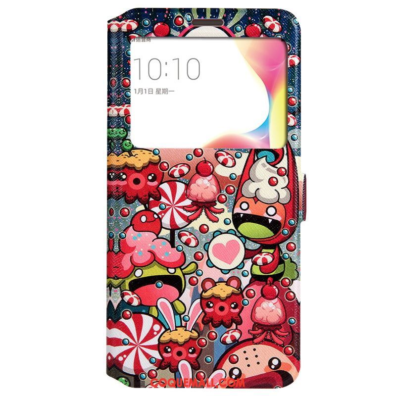 Étui Oppo R11s Étui En Cuir Incassable Windows, Coque Oppo R11s Fluide Doux Dessin Animé