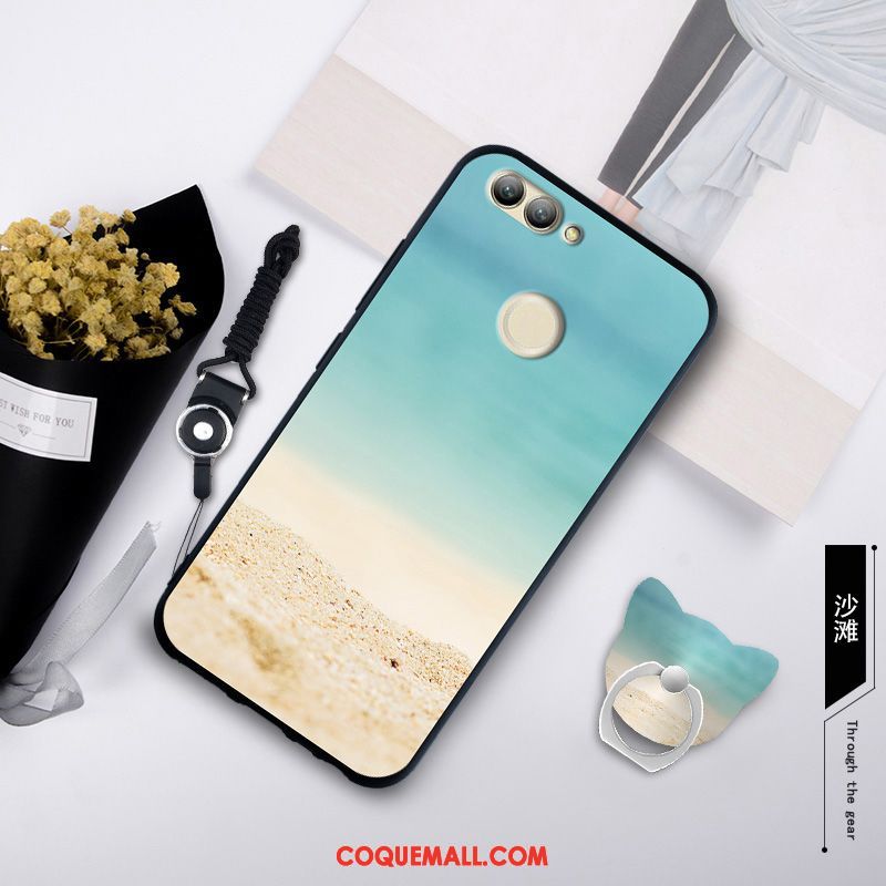 Étui Oppo R15 Blanc Téléphone Portable Anneau, Coque Oppo R15 Fluide Doux Une Agrafe