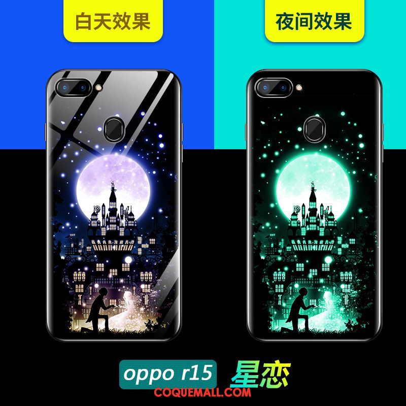 Étui Oppo R15 Charmant Tout Compris Marque De Tendance, Coque Oppo R15 Très Mince Verre