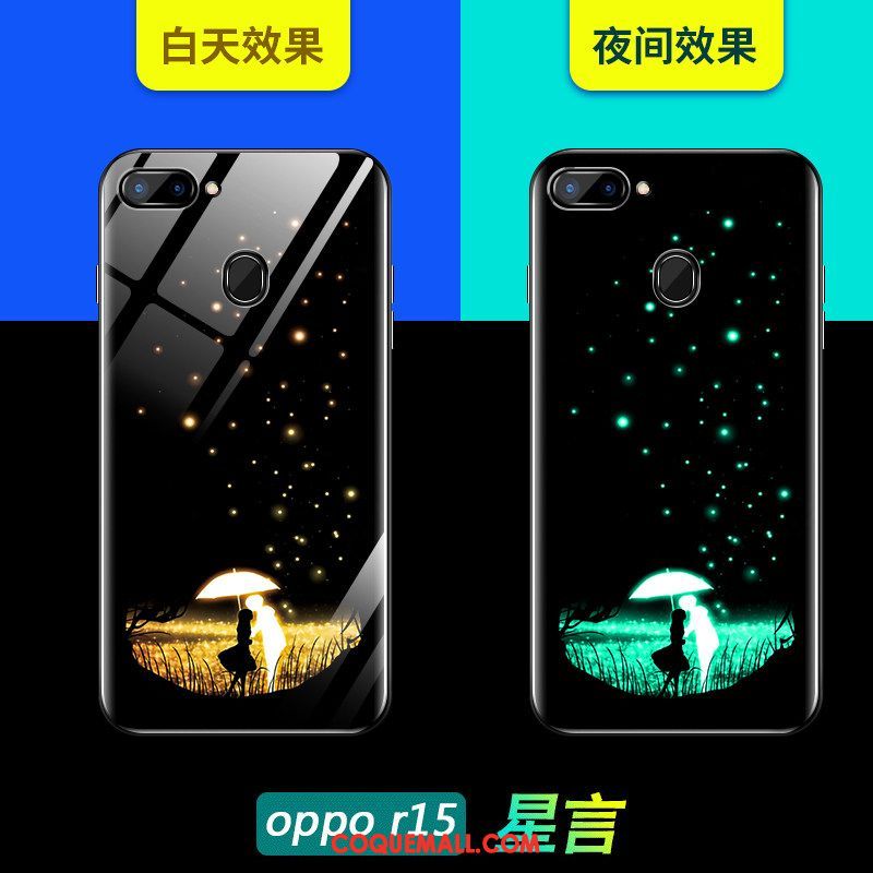 Étui Oppo R15 Charmant Tout Compris Marque De Tendance, Coque Oppo R15 Très Mince Verre