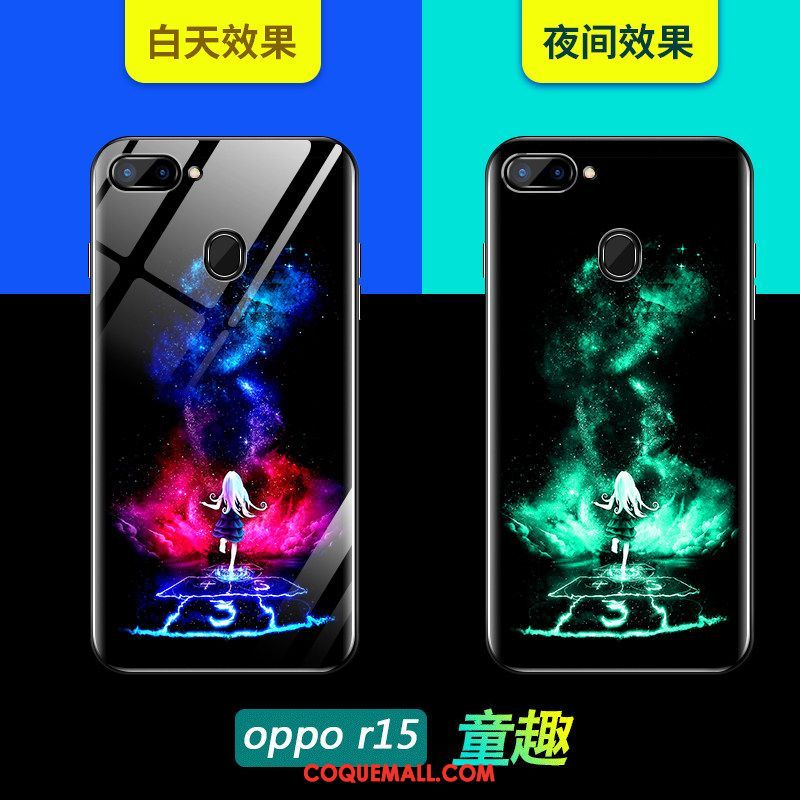 Étui Oppo R15 Charmant Tout Compris Marque De Tendance, Coque Oppo R15 Très Mince Verre