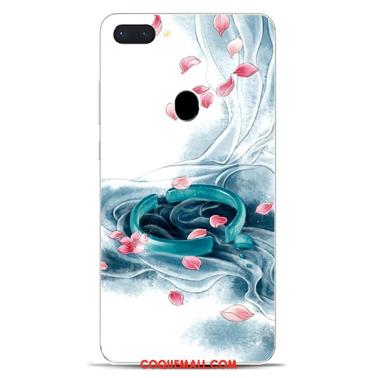 Étui Oppo R15 Créatif Style Chinois Silicone, Coque Oppo R15 Vert Téléphone Portable