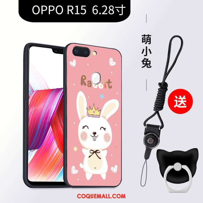 Étui Oppo R15 Fluide Doux Téléphone Portable Noir, Coque Oppo R15 Tendance Charmant