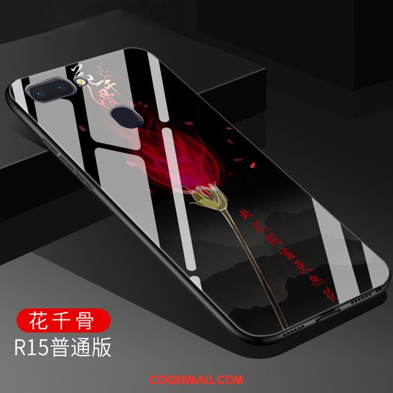 Étui Oppo R15 Incassable Luxe Charmant, Coque Oppo R15 Rouge Classic