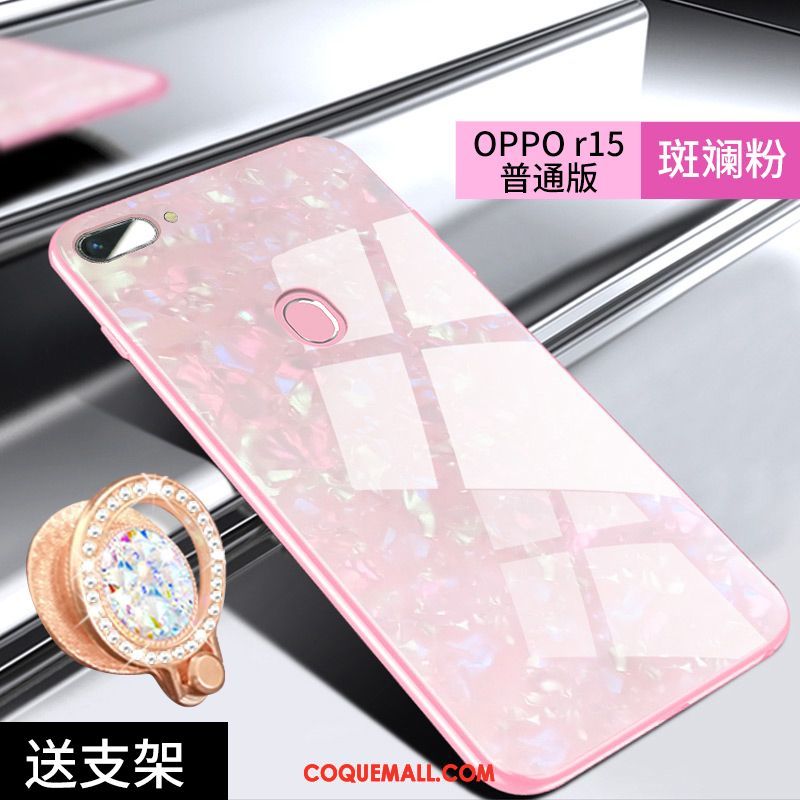 Étui Oppo R15 Incassable Rouge Tout Compris, Coque Oppo R15 Verre Téléphone Portable