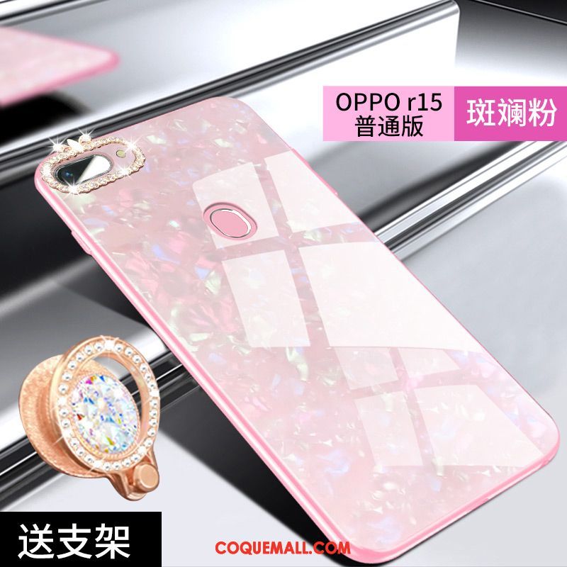 Étui Oppo R15 Incassable Rouge Tout Compris, Coque Oppo R15 Verre Téléphone Portable