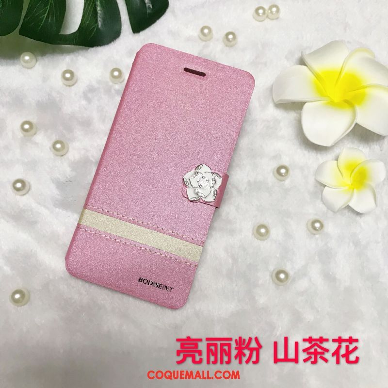 Étui Oppo R15 Pro Clamshell Incassable Rose, Coque Oppo R15 Pro Étui En Cuir Protection