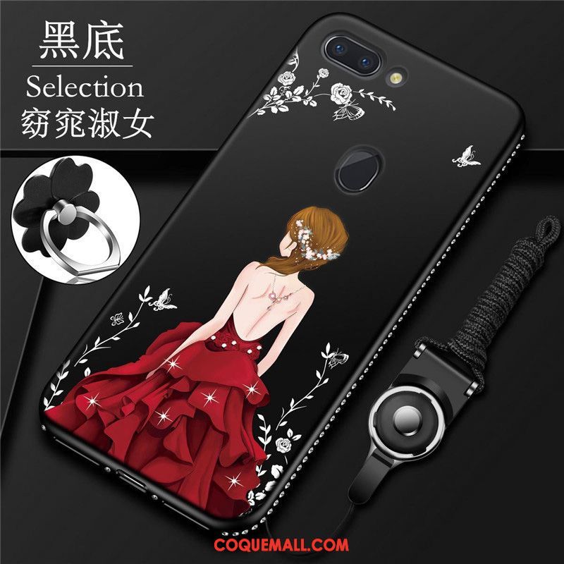 Étui Oppo R15 Pro Fluide Doux Incassable Délavé En Daim, Coque Oppo R15 Pro Protection Étoile