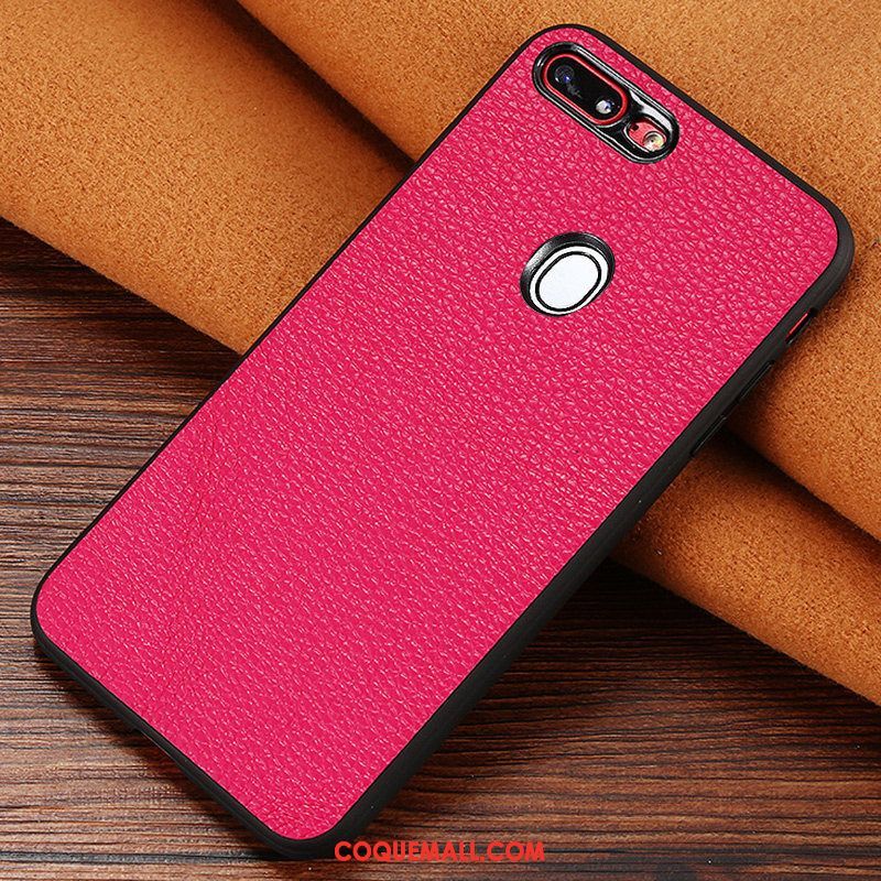 Étui Oppo R15 Pro Incassable Bleu Modèle Fleurie, Coque Oppo R15 Pro Étui En Cuir Litchi