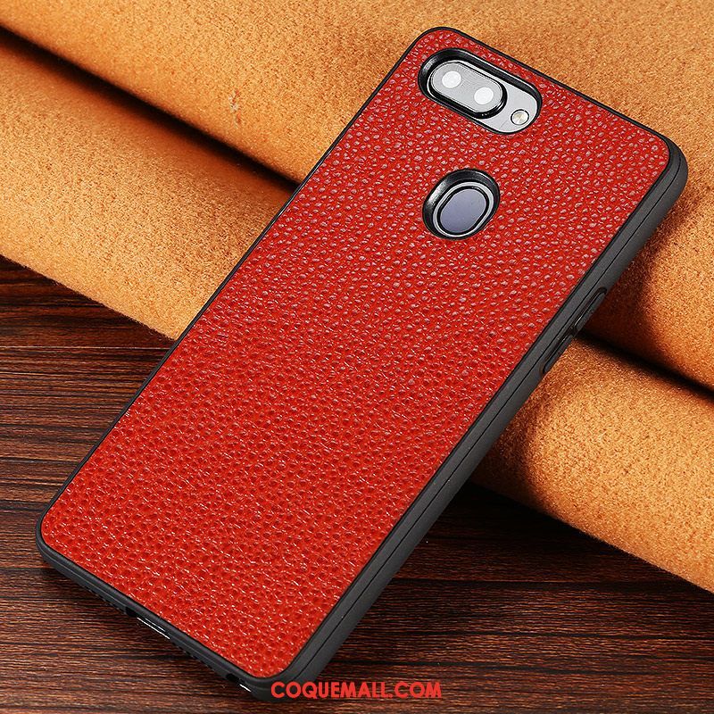 Étui Oppo R15 Pro Incassable Bleu Modèle Fleurie, Coque Oppo R15 Pro Étui En Cuir Litchi