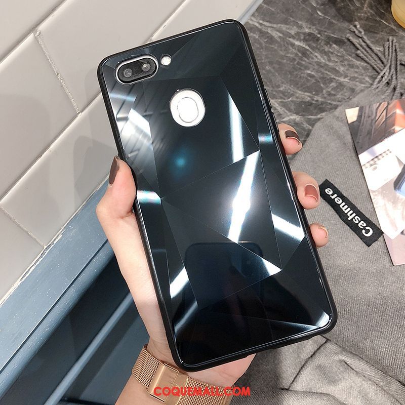 Étui Oppo R15 Pro Marque De Tendance Losange Créatif, Coque Oppo R15 Pro Tout Compris Miroir