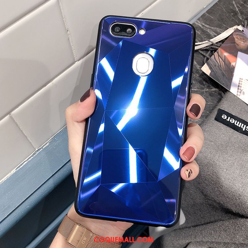 Étui Oppo R15 Pro Marque De Tendance Losange Créatif, Coque Oppo R15 Pro Tout Compris Miroir