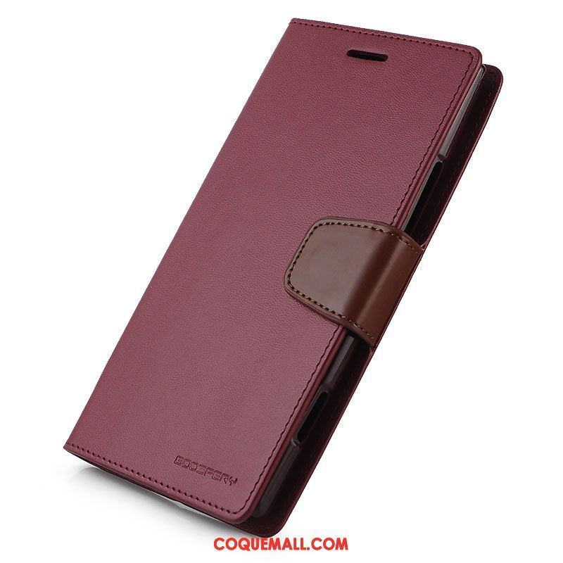 Étui Oppo R15 Pro Rouge Protection Étui En Cuir, Coque Oppo R15 Pro Téléphone Portable Silicone