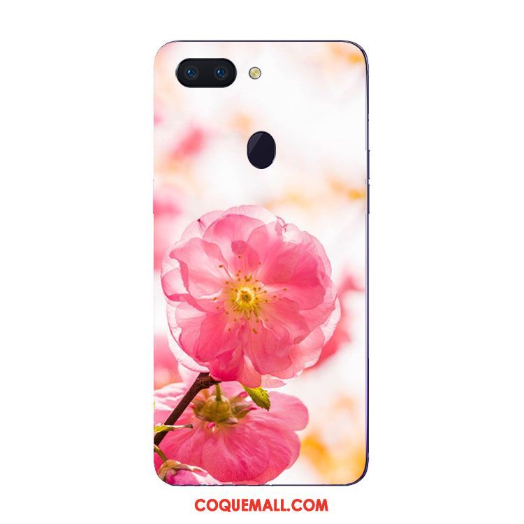 Étui Oppo R15 Pro Sakura Fluide Doux Silicone, Coque Oppo R15 Pro Téléphone Portable Protection