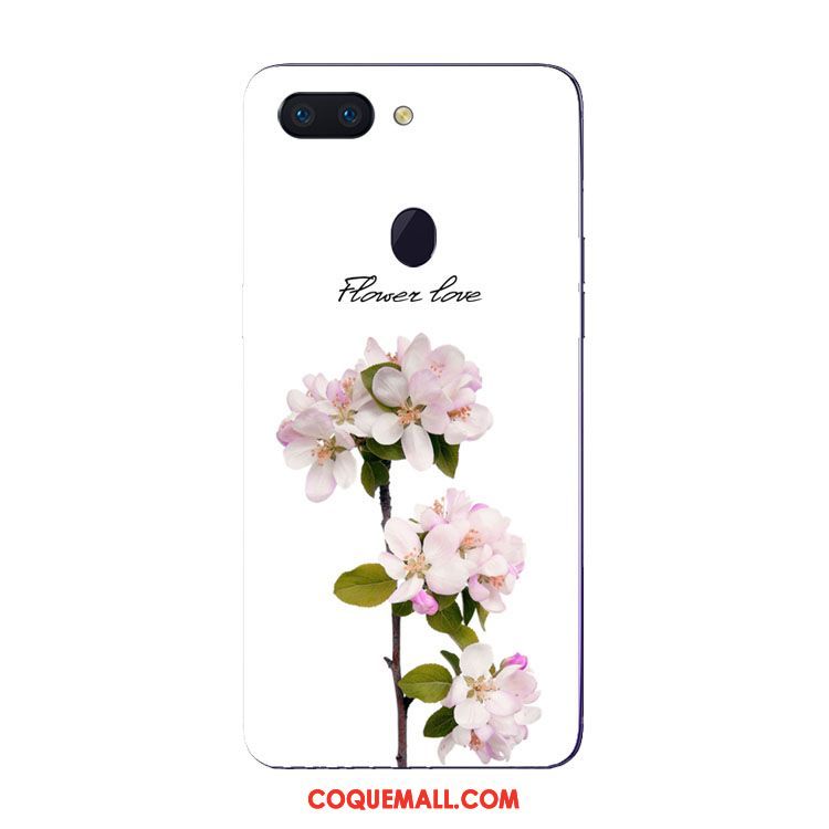 Étui Oppo R15 Pro Silicone Vert Fleur, Coque Oppo R15 Pro Protection Fluide Doux