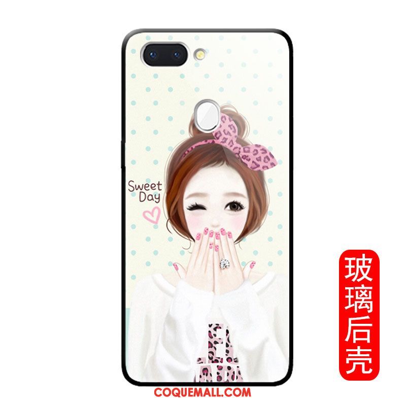 Étui Oppo R15 Pro Simple Marque De Tendance Rose, Coque Oppo R15 Pro Dessin Animé Couvercle Arrière