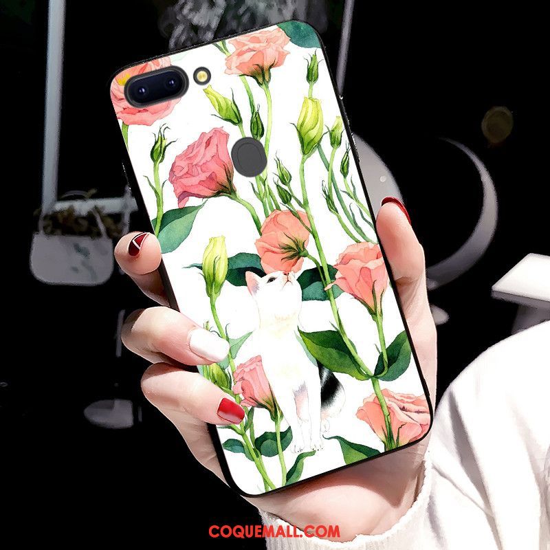 Étui Oppo R15 Pro Style Chinois Vert Téléphone Portable, Coque Oppo R15 Pro Fluide Doux Peinture