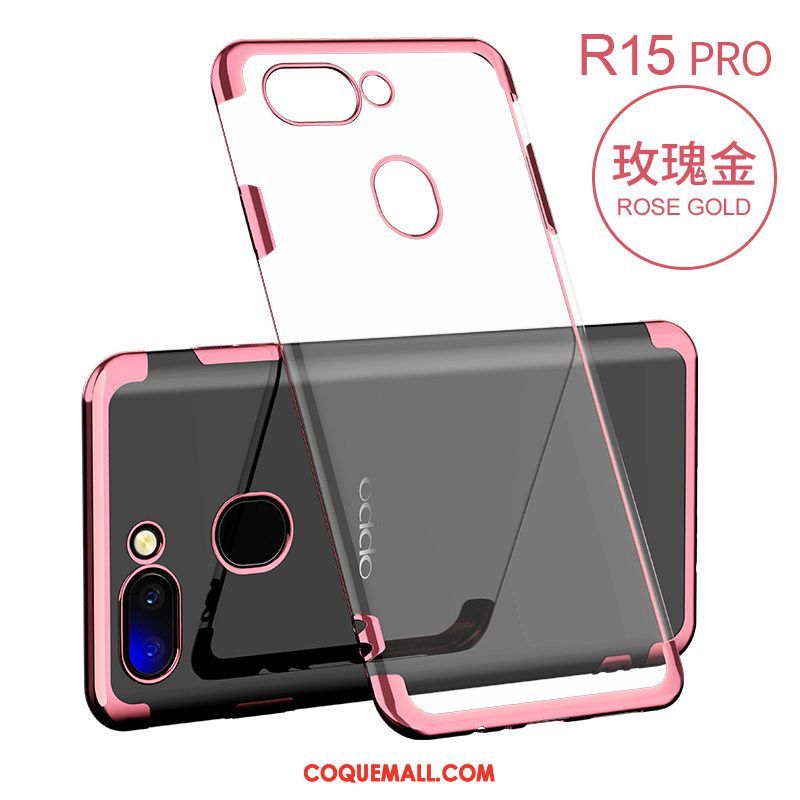 Étui Oppo R15 Pro Très Mince Incassable Marque De Tendance, Coque Oppo R15 Pro Étoile Or