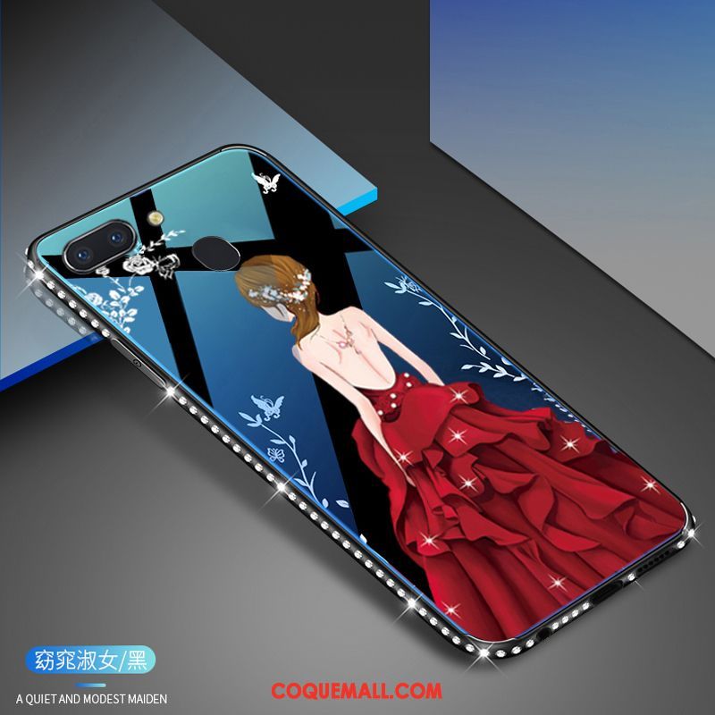 Étui Oppo R15 Pro Téléphone Portable Blanc Verre Trempé, Coque Oppo R15 Pro