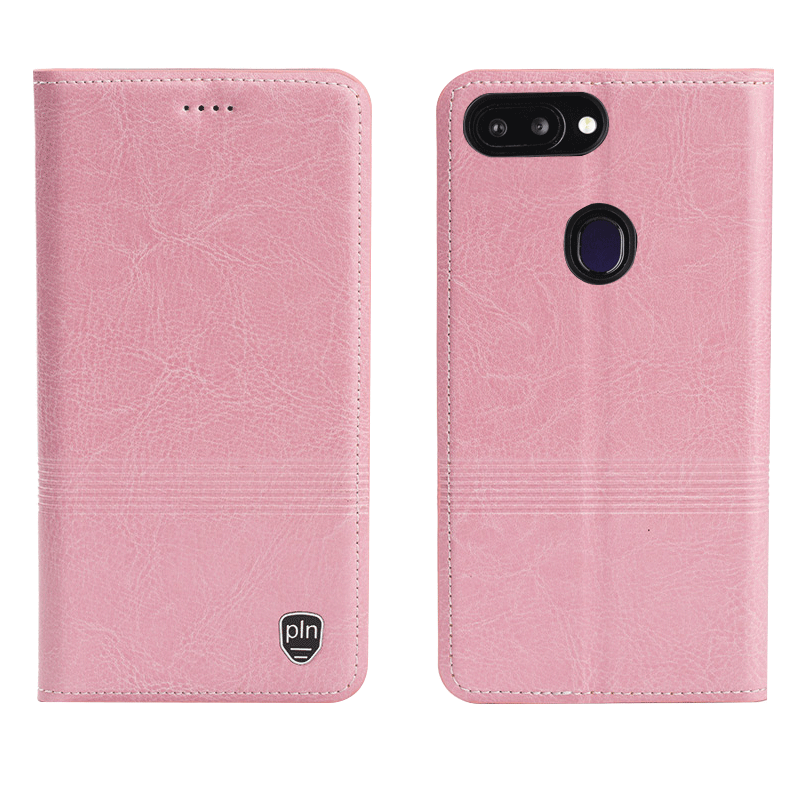 Étui Oppo R15 Pro Téléphone Portable Étui En Cuir Noir, Coque Oppo R15 Pro Protection