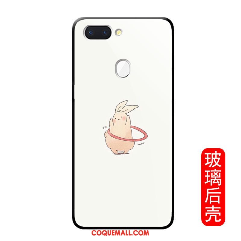 Étui Oppo R15 Pro Verre Mignonne Net Rouge, Coque Oppo R15 Pro Incassable Longue