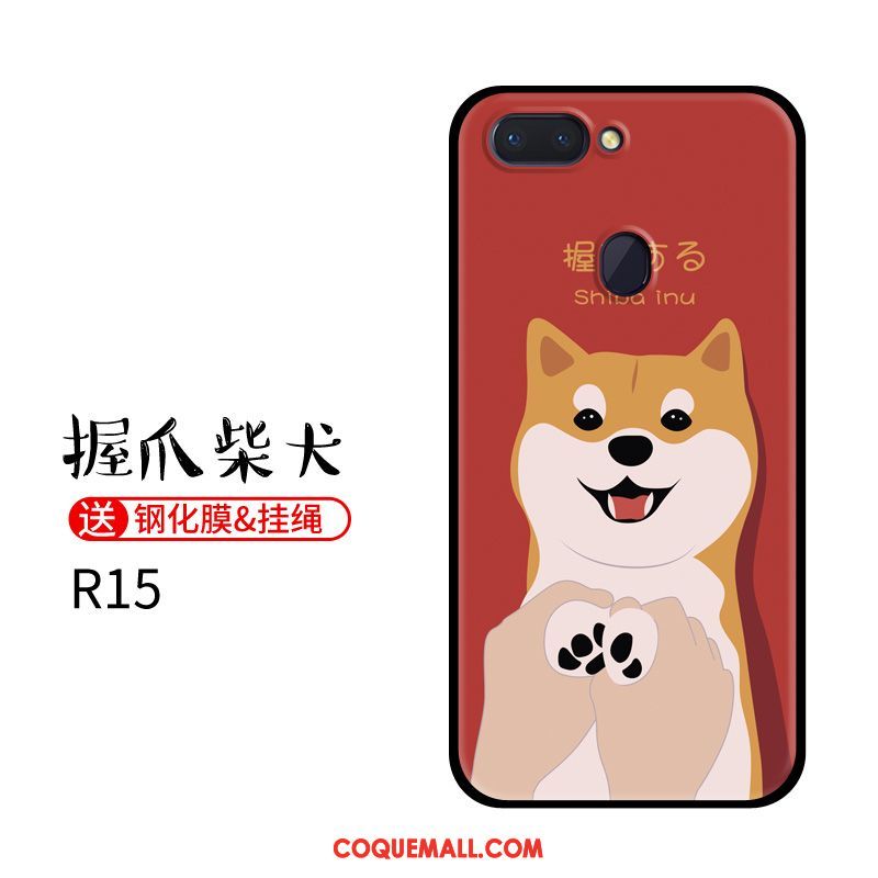 Étui Oppo R15 Protection Chiens Charmant, Coque Oppo R15 Téléphone Portable Tendance