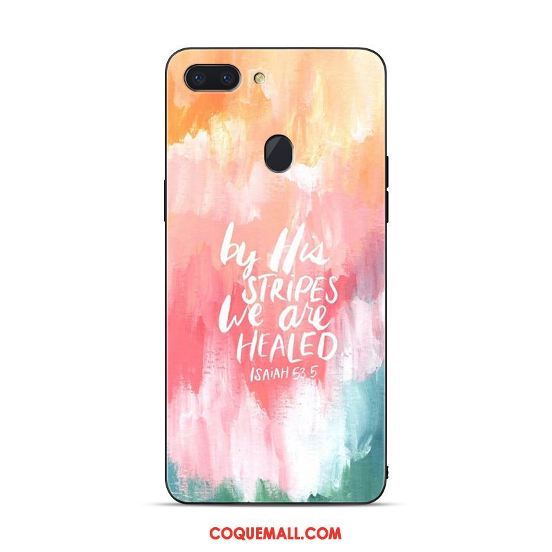 Étui Oppo R15 Rafraîchissant Peinture À L'encre Frais, Coque Oppo R15 Vert Créatif
