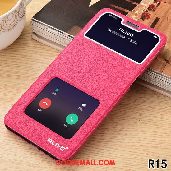 Étui Oppo R15 Rose Tout Compris Étoile, Coque Oppo R15 Téléphone Portable Incassable