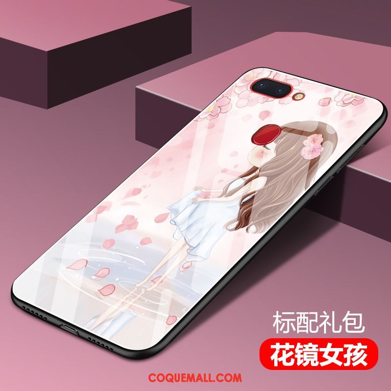 Étui Oppo R15 Tendance Étoile Net Rouge, Coque Oppo R15 Charmant Rose