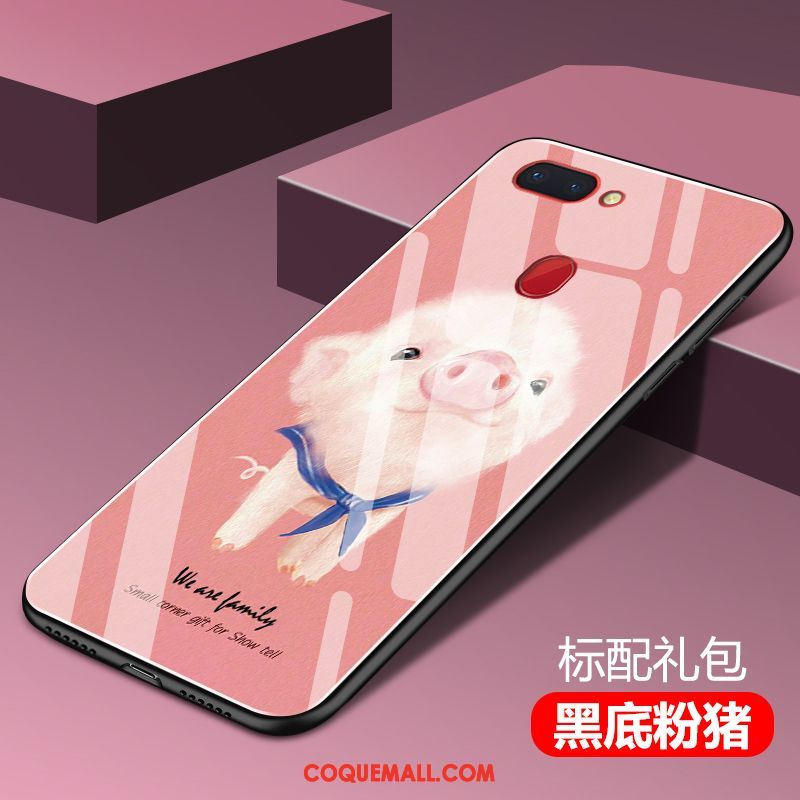 Étui Oppo R15 Tendance Étoile Net Rouge, Coque Oppo R15 Charmant Rose