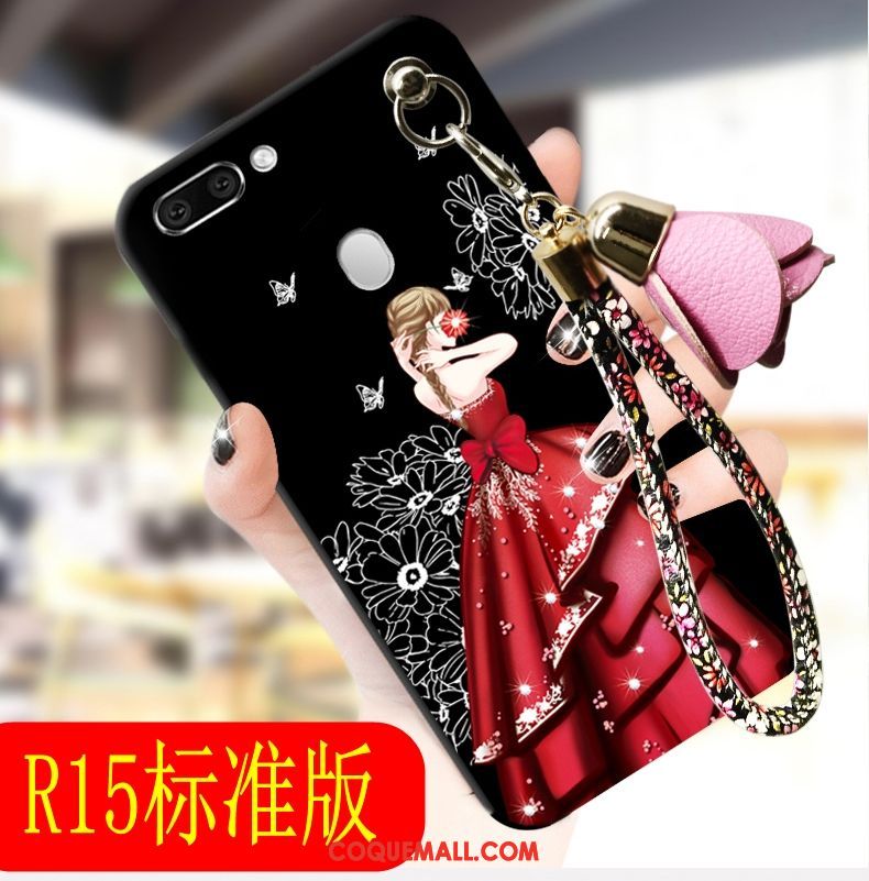 Étui Oppo R15 Téléphone Portable Créatif Tendance, Coque Oppo R15 Rouge Incassable