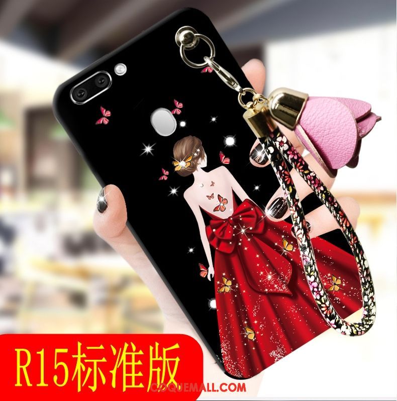 Étui Oppo R15 Téléphone Portable Créatif Tendance, Coque Oppo R15 Rouge Incassable