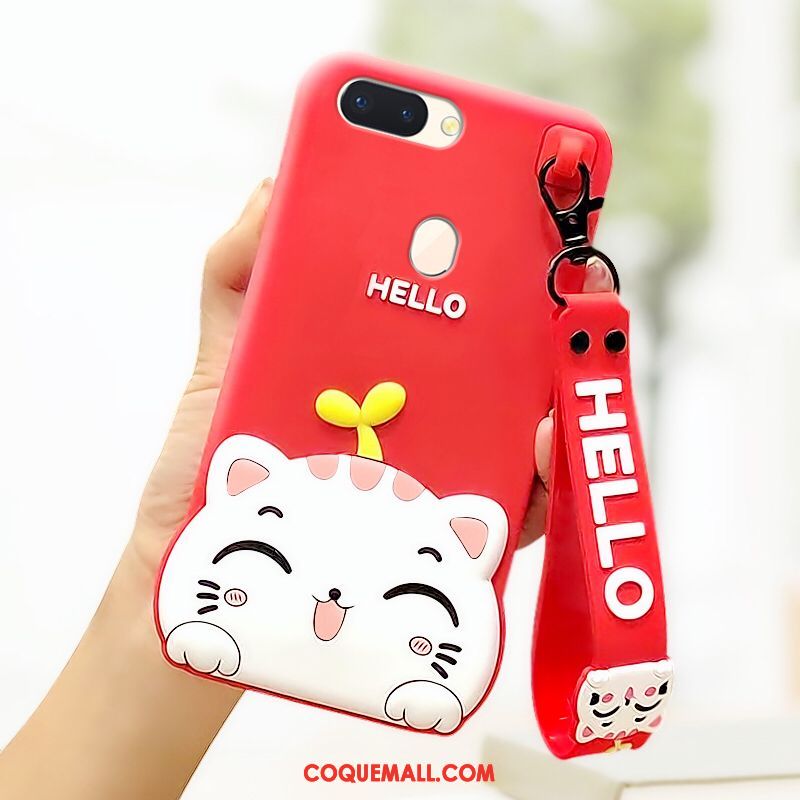 Étui Oppo R15 Téléphone Portable Tendance Silicone, Coque Oppo R15 Rouge Tout Compris