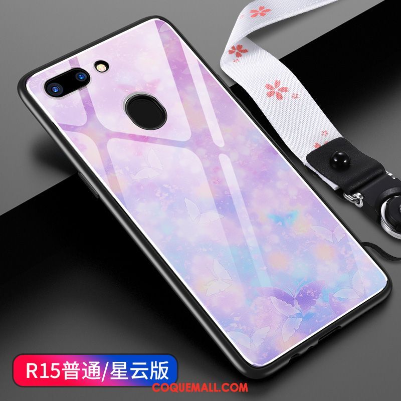 Étui Oppo R15 Violet Tendance Net Rouge, Coque Oppo R15 Étoile Créatif