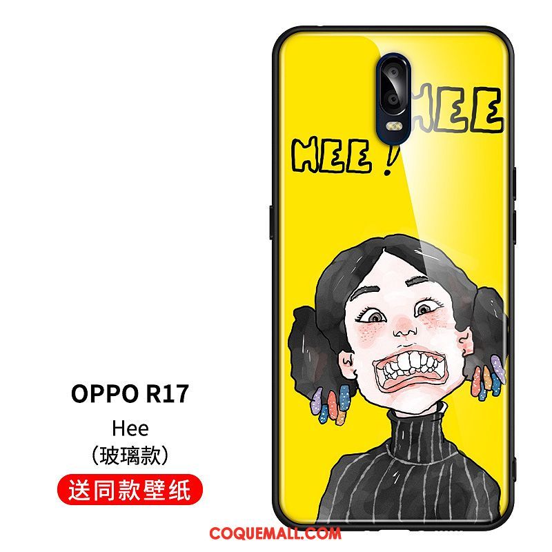 Étui Oppo R17 Charmant Ornements Suspendus Créatif, Coque Oppo R17 Bleu Drôle