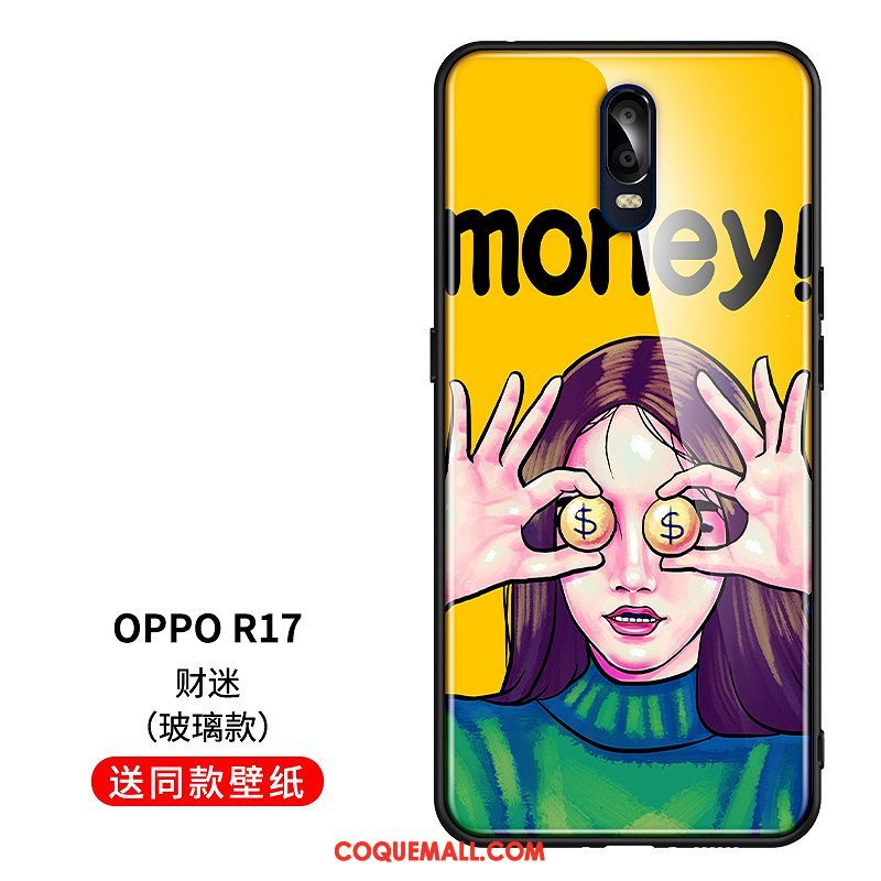 Étui Oppo R17 Charmant Ornements Suspendus Créatif, Coque Oppo R17 Bleu Drôle