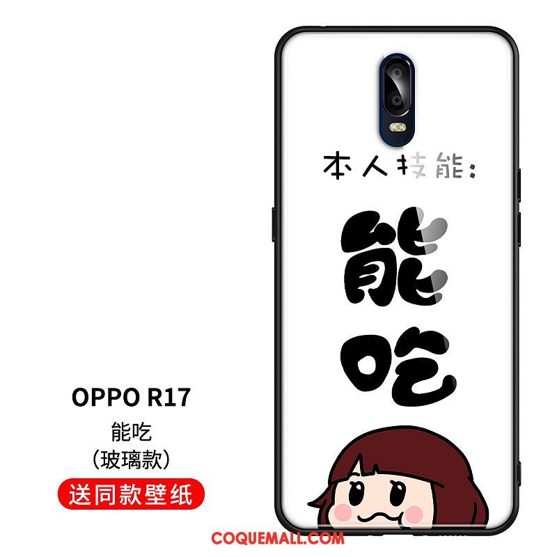 Étui Oppo R17 Charmant Ornements Suspendus Créatif, Coque Oppo R17 Bleu Drôle