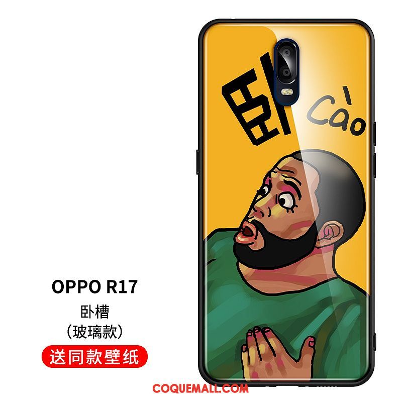 Étui Oppo R17 Charmant Ornements Suspendus Créatif, Coque Oppo R17 Bleu Drôle