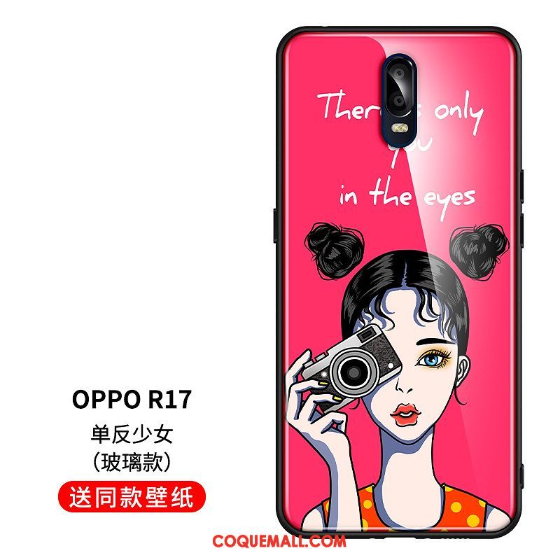 Étui Oppo R17 Charmant Ornements Suspendus Créatif, Coque Oppo R17 Bleu Drôle