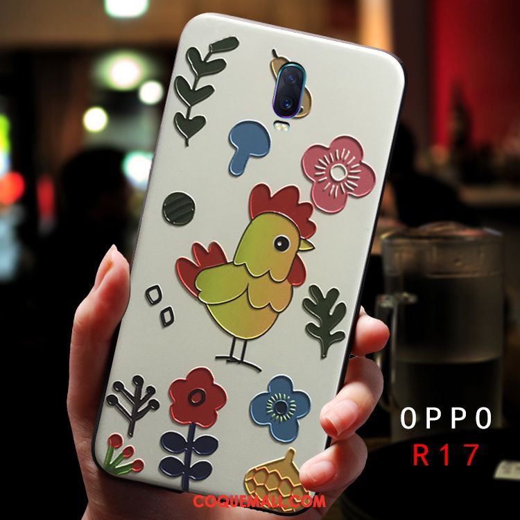 Étui Oppo R17 Charmant Téléphone Portable Fluide Doux, Coque Oppo R17 Personnalité Frais