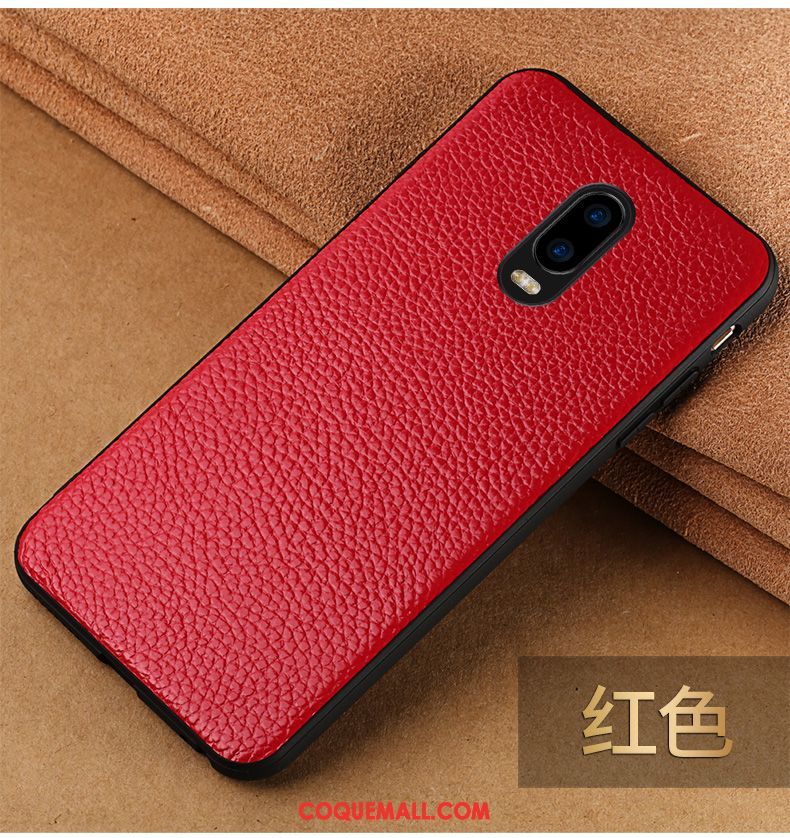 Étui Oppo R17 Difficile Cuir Véritable Téléphone Portable, Coque Oppo R17 Marque De Tendance Protection