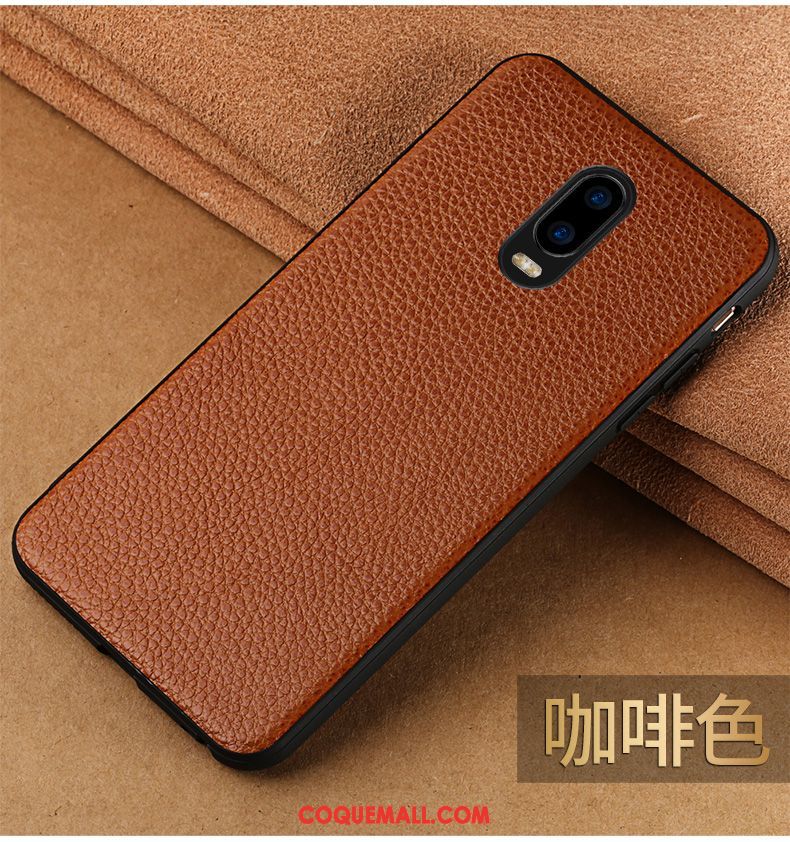 Étui Oppo R17 Difficile Cuir Véritable Téléphone Portable, Coque Oppo R17 Marque De Tendance Protection