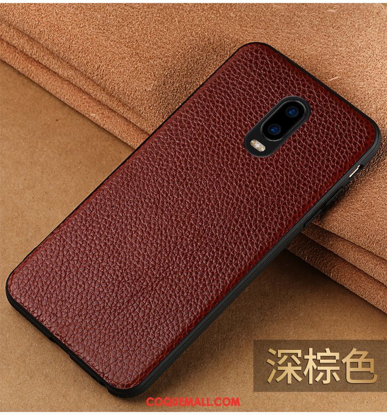 Étui Oppo R17 Difficile Cuir Véritable Téléphone Portable, Coque Oppo R17 Marque De Tendance Protection