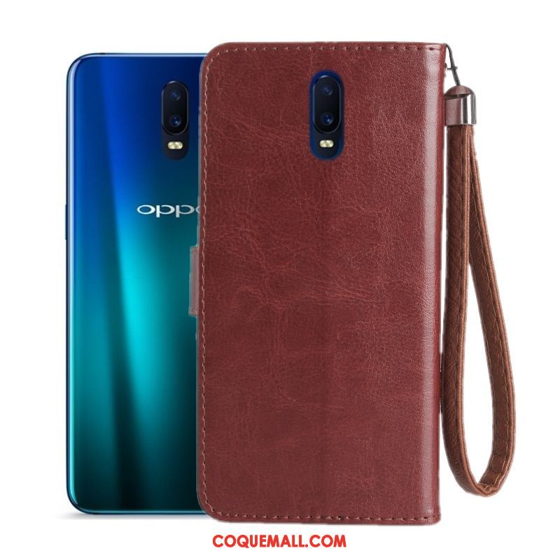 Étui Oppo R17 Incassable Fluide Doux Protection, Coque Oppo R17 Téléphone Portable Étui En Cuir