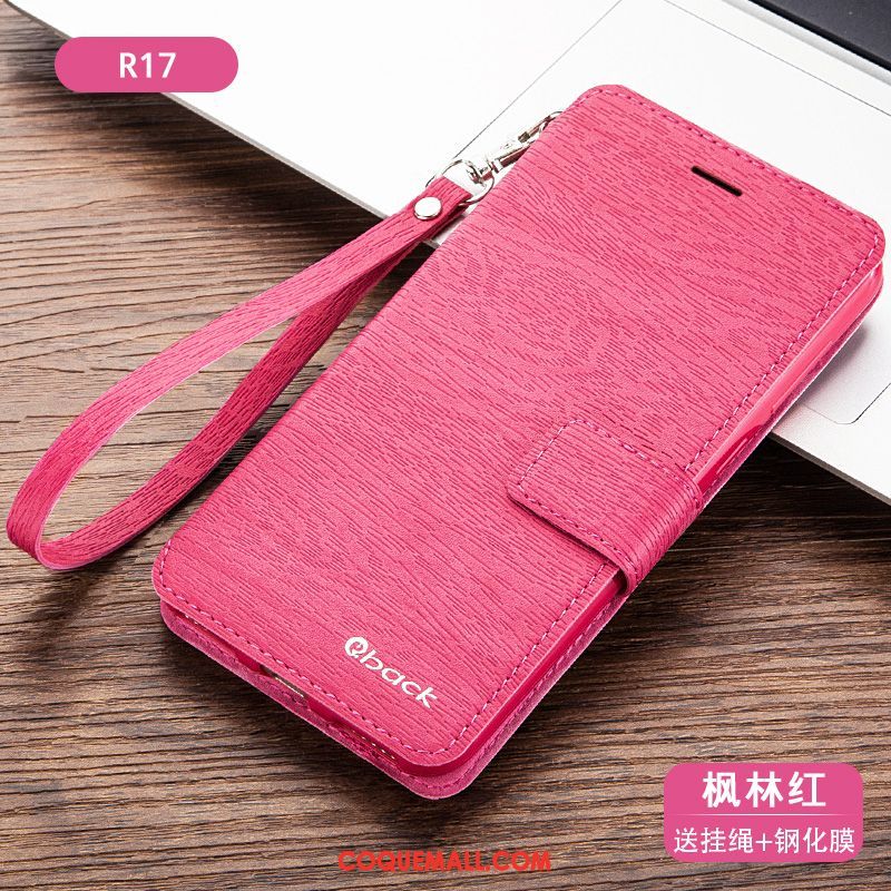 Étui Oppo R17 Incassable Téléphone Portable Protection, Coque Oppo R17 Étui En Cuir Fluide Doux